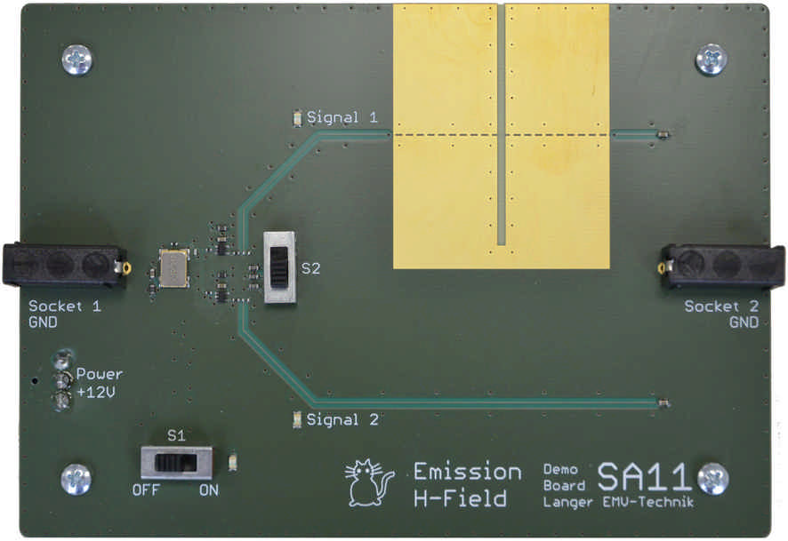 SA 11, Demo Board Störaussendung B-Feld